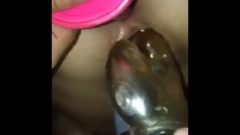Pussy DP & Vibrating Asshole Plug