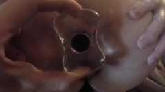 Young Wife Gapes Ass-Hole With Ass-Hole Plugs And Anal Beads