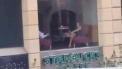 Lebanese Girl Jerking In Starbucks Beirut