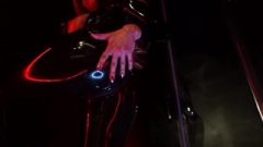 Spicy Russian Cosplay Chick In Ebony Latex Catsuit