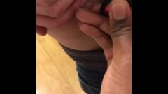 Putting A Anal Plug In Her Bum In The Mall Follow My Snap For More