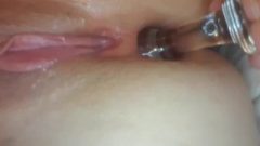Anal Training With My Bigger Glass Plug, Ready For Dick Now!