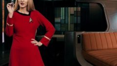 Star Trek Yeoman Cosplay With Ass Plug And Orgasm